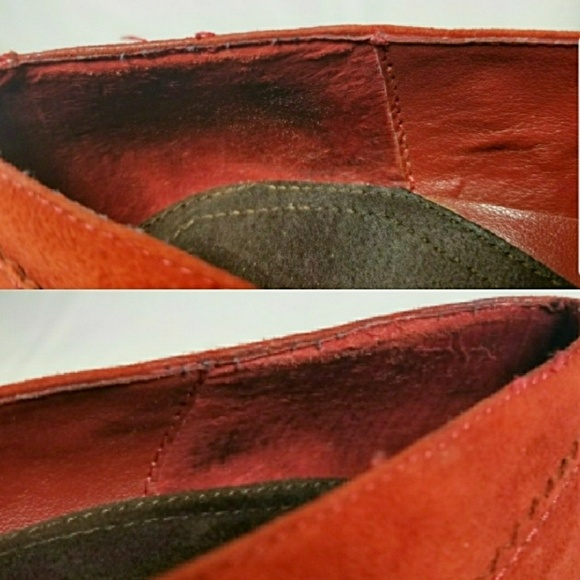 What's what red suede 2" heels. - Picture 6 of 8